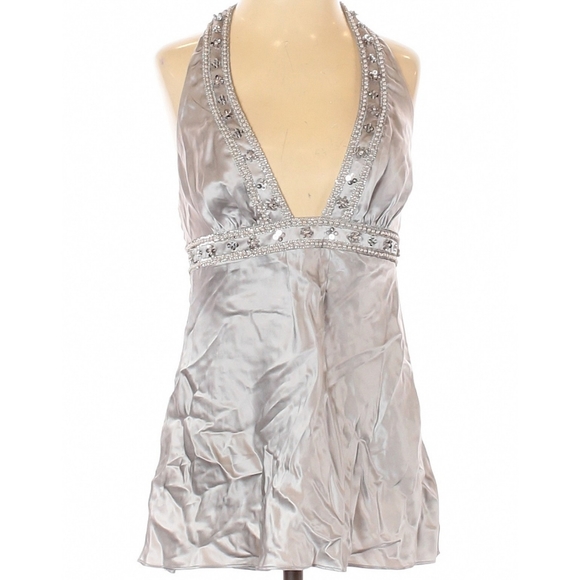 Victoria's Secret Tops - Victoria's secret silver halter top